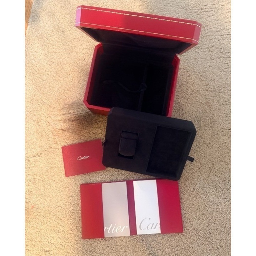 NWOT Genuine CARTIER Watch Box + Instruction Booklet